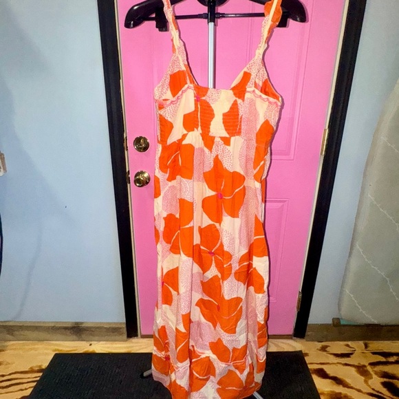 Delia's Orange Floral Maxi Dress - Picture 3 of 3